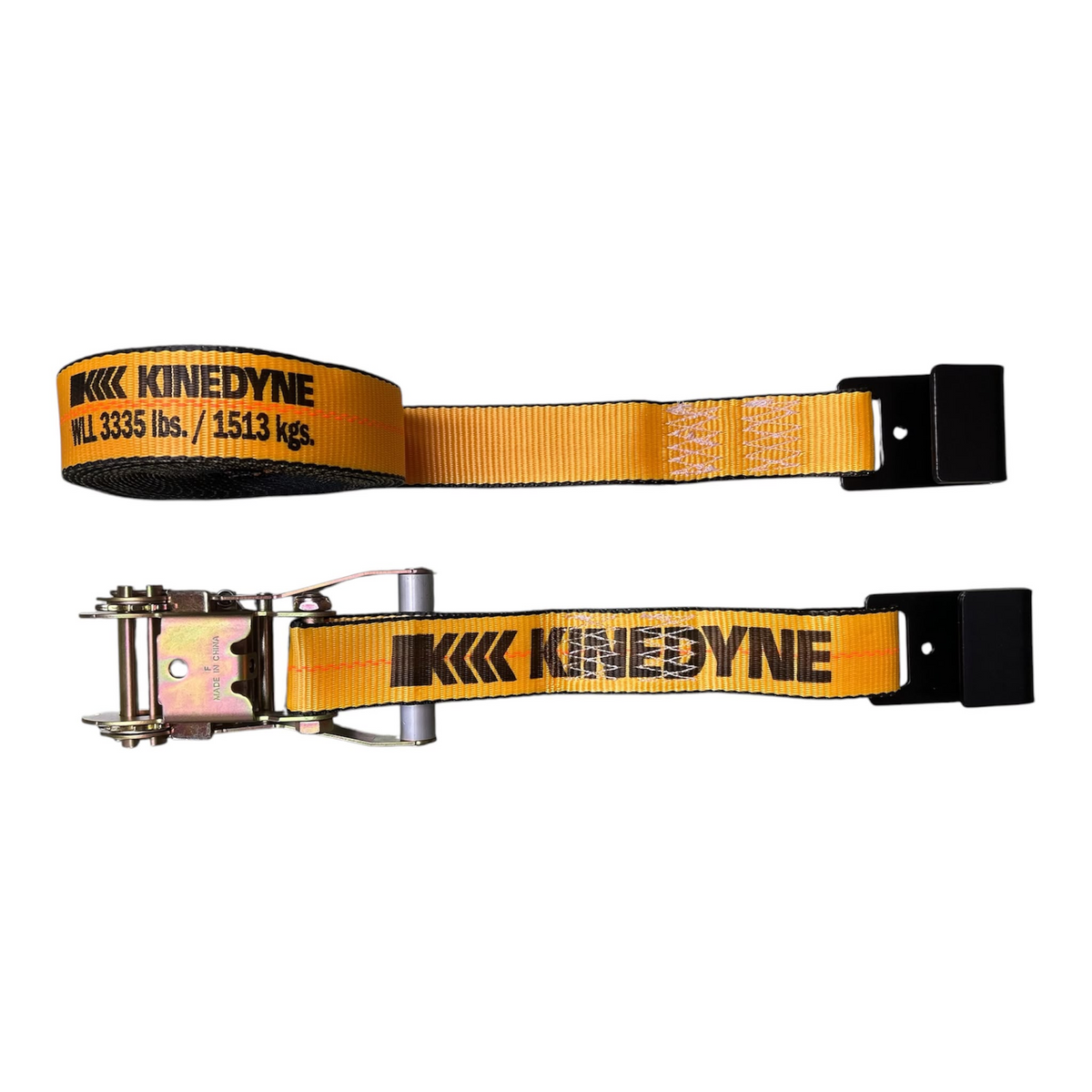 2'' X 30' YELLOW COLOR KINEDYNE RATCHET STRAP WITH FLAT HOOK
