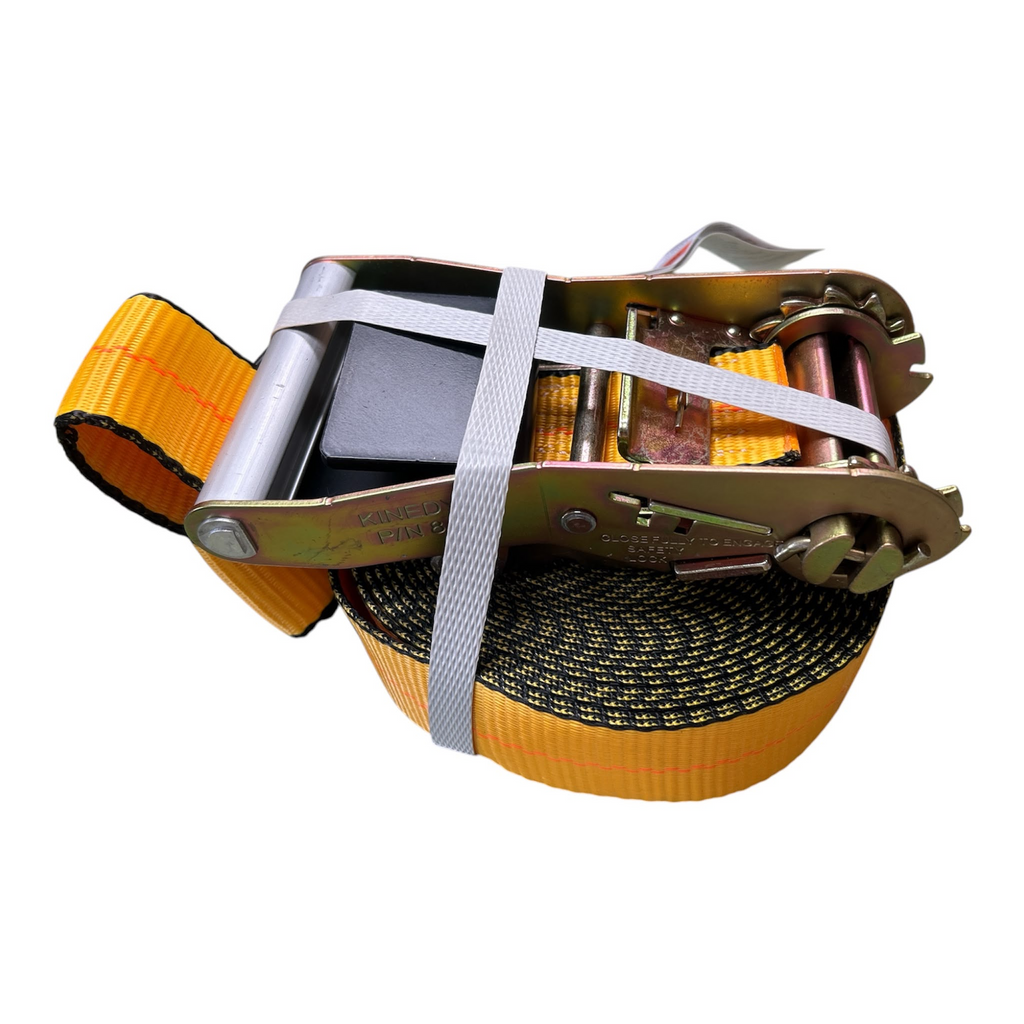 2'' X 30' YELLOW COLOR KINEDYNE RATCHET STRAP WITH FLAT HOOK