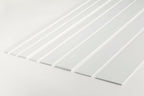 1m & 2.5m Length – PVC Plastic Flat Bar Black White Anthracite Strip TW