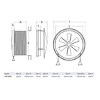 Vent-a-Matic Double Glazed Window Fan with Stormguard Model DGS106