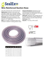 Clear PVC Steel Reinforced Hose – Suction & Discharge Hose (Food Grade, 10m Coil)