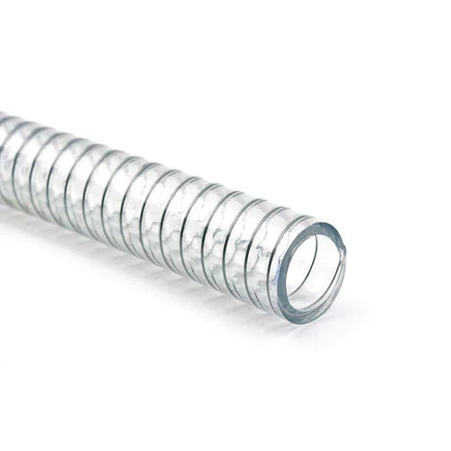 Clear PVC Steel Reinforced Hose – Suction & Discharge Hose (Food Grade, 10m Coil)