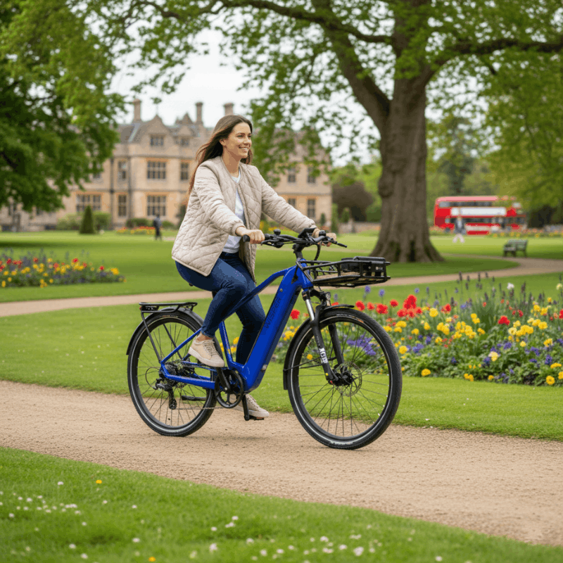Wisper Wayfarer H9 Hub Drive Crossbar Electric Bike 43V