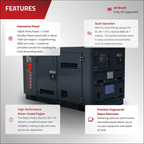 Excel Power XL-DK-11S 10kVA 1500 rpm Single Phase Diesel Generator