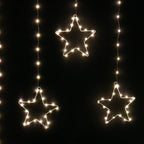 Stockholm Christmas Lights 307 LEDs Curtain Star Warm White