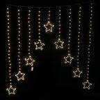 Stockholm Christmas Lights 307 LEDs Curtain Star Warm White