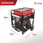 Excel Power XL15000V 13kW Open‑Framed Petrol Generator