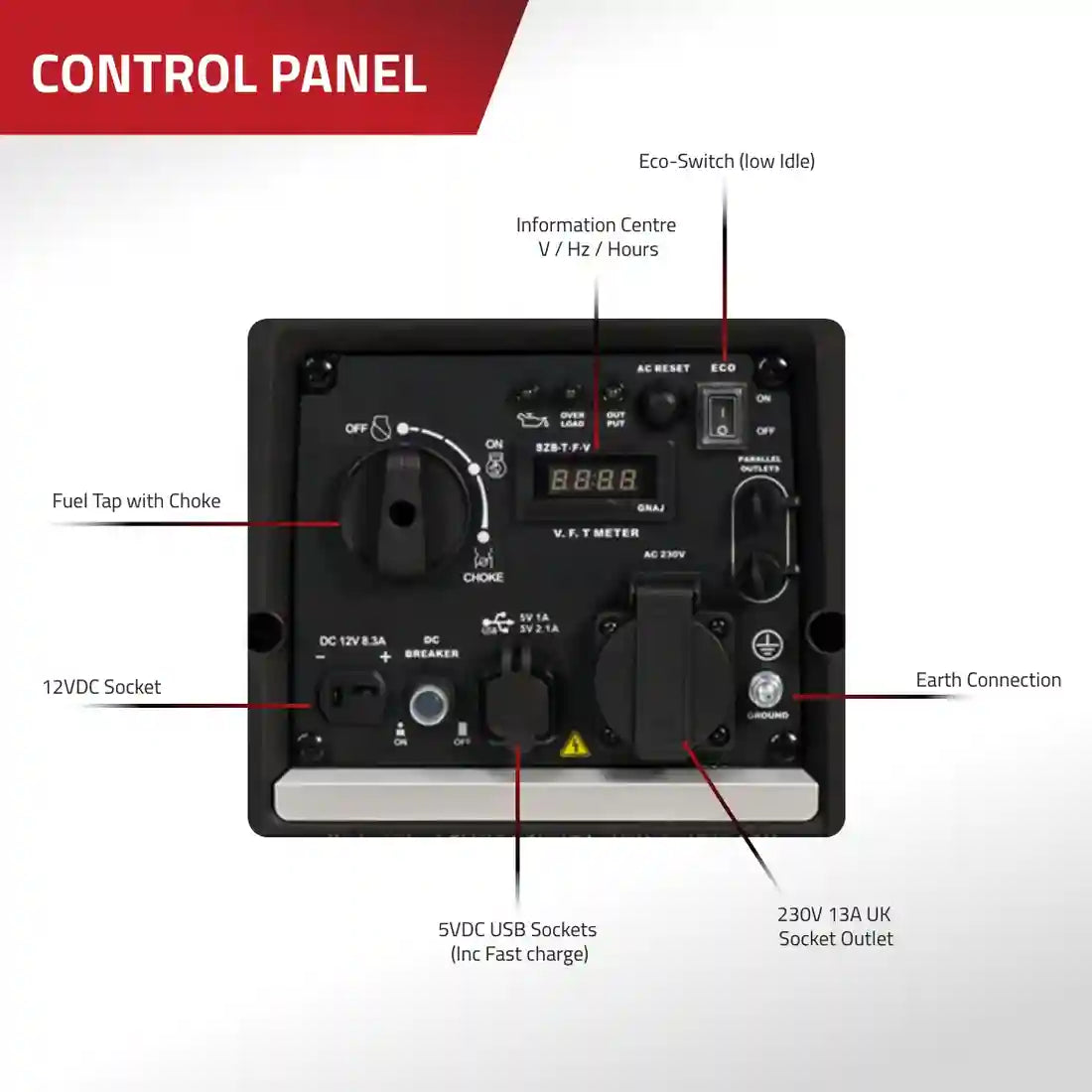 Excel Power XL2250iS 2kW Petrol Inverter Generator