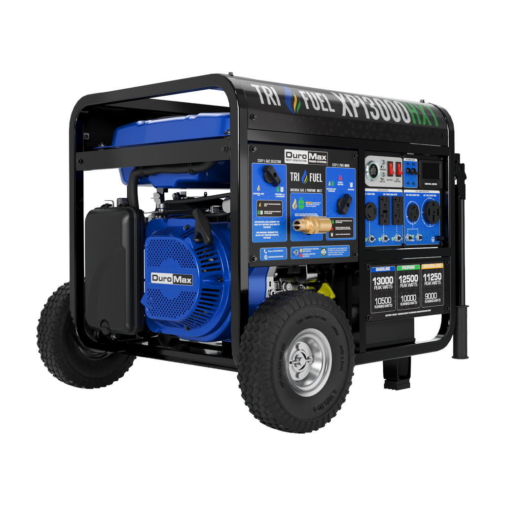 DuroMax XP13000HXT 13,000 Watt Electric Start Tri-Fuel Portable Generator w/ CO Alert