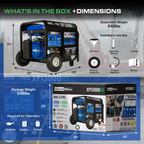 DuroMax XP13000HX 13,000 Watt Portable Dual Fuel Gas Propane CO Alert Generator