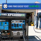 DuroMax XP13000HX 13,000 Watt Portable Dual Fuel Gas Propane CO Alert - Recon