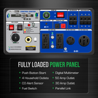 DuroMax XP9500iH 9,500 Watt Portable Dual Fuel Inverter Generator - Quiet, Low THD