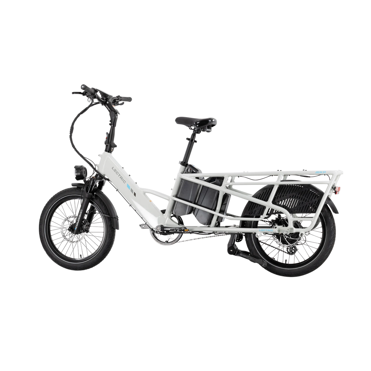 XPedition2 Stratus White Dual-Battery + FREE Running Boards, Cushions, Elite Headlight, Suspension Seat Post, Orbitor, XL Cargo Panniers ($744 Value)