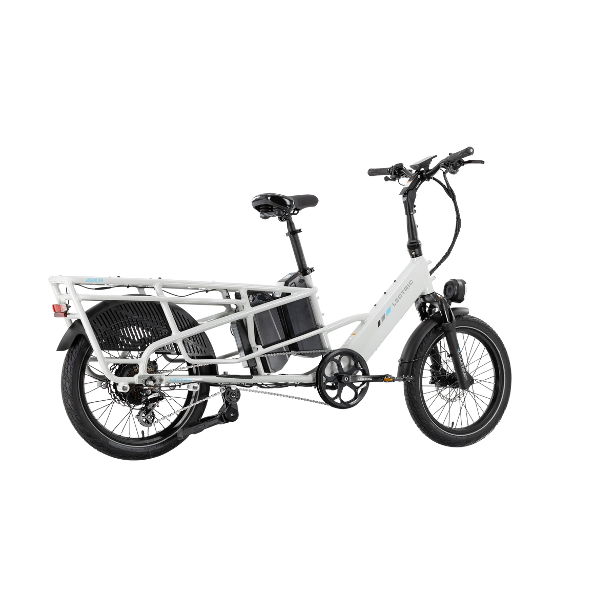 XPedition2 Stratus White Dual-Battery + FREE Running Boards, Cushions, Elite Headlight, Suspension Seat Post, Orbitor, XL Cargo Panniers ($744 Value)