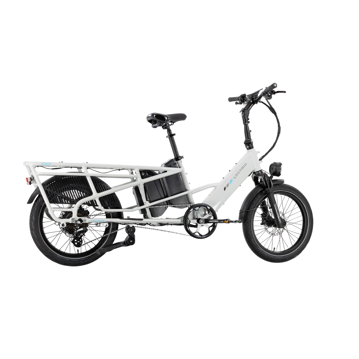 XPedition2 Stratus White Dual-Battery + FREE Running Boards, Cushions, Elite Headlight, Suspension Seat Post, Orbitor, XL Cargo Panniers ($744 Value)