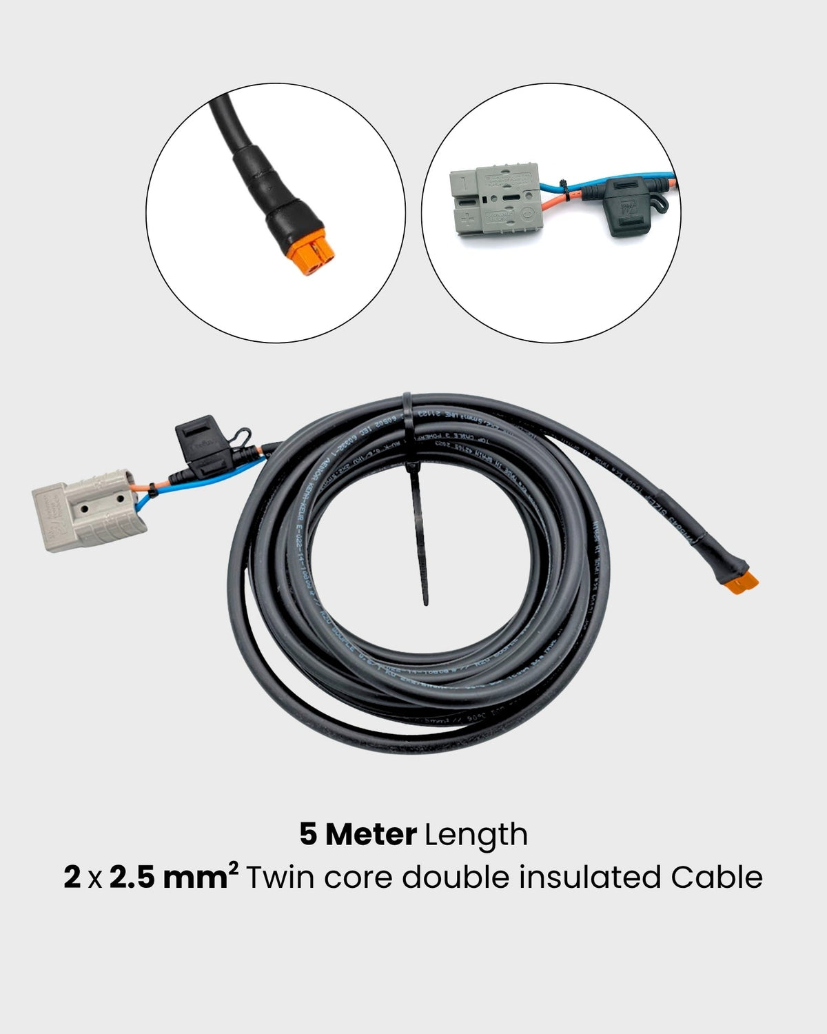 Anderson to XT60i Premium Patch Cable with 15A Fuse