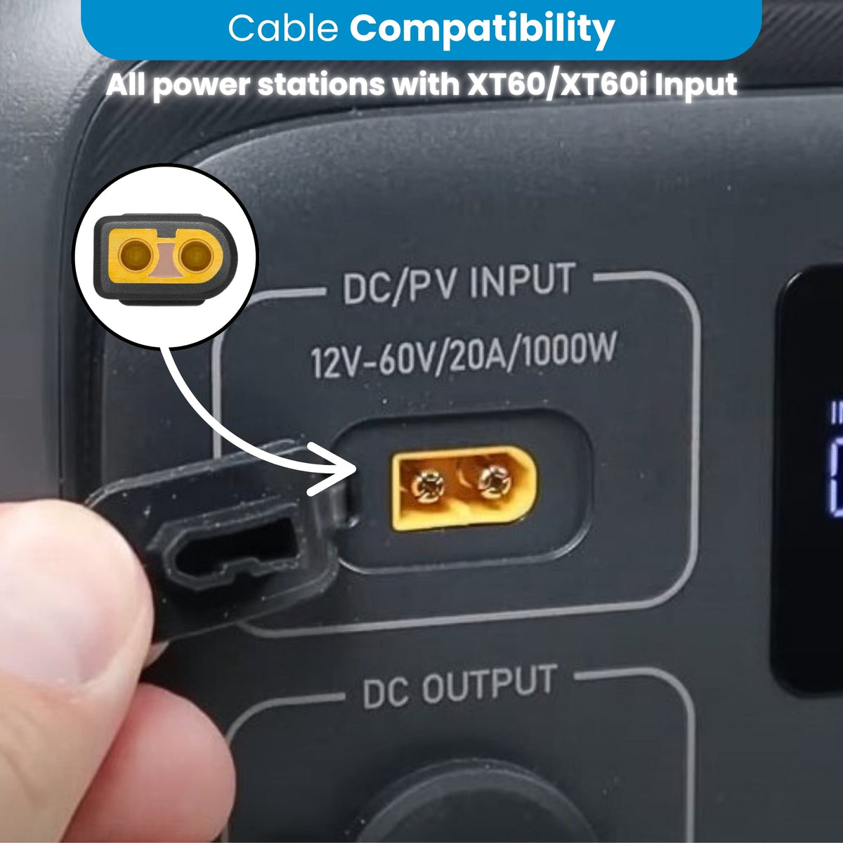 Anderson to XT60i Premium Patch Cable with 15A Fuse
