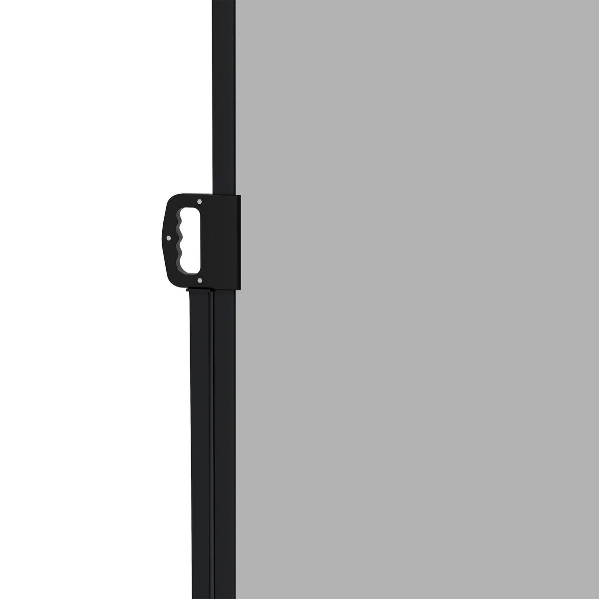 13' x 6' Retractable Side Awning, Full Cassette Privacy Screen, Light Grey