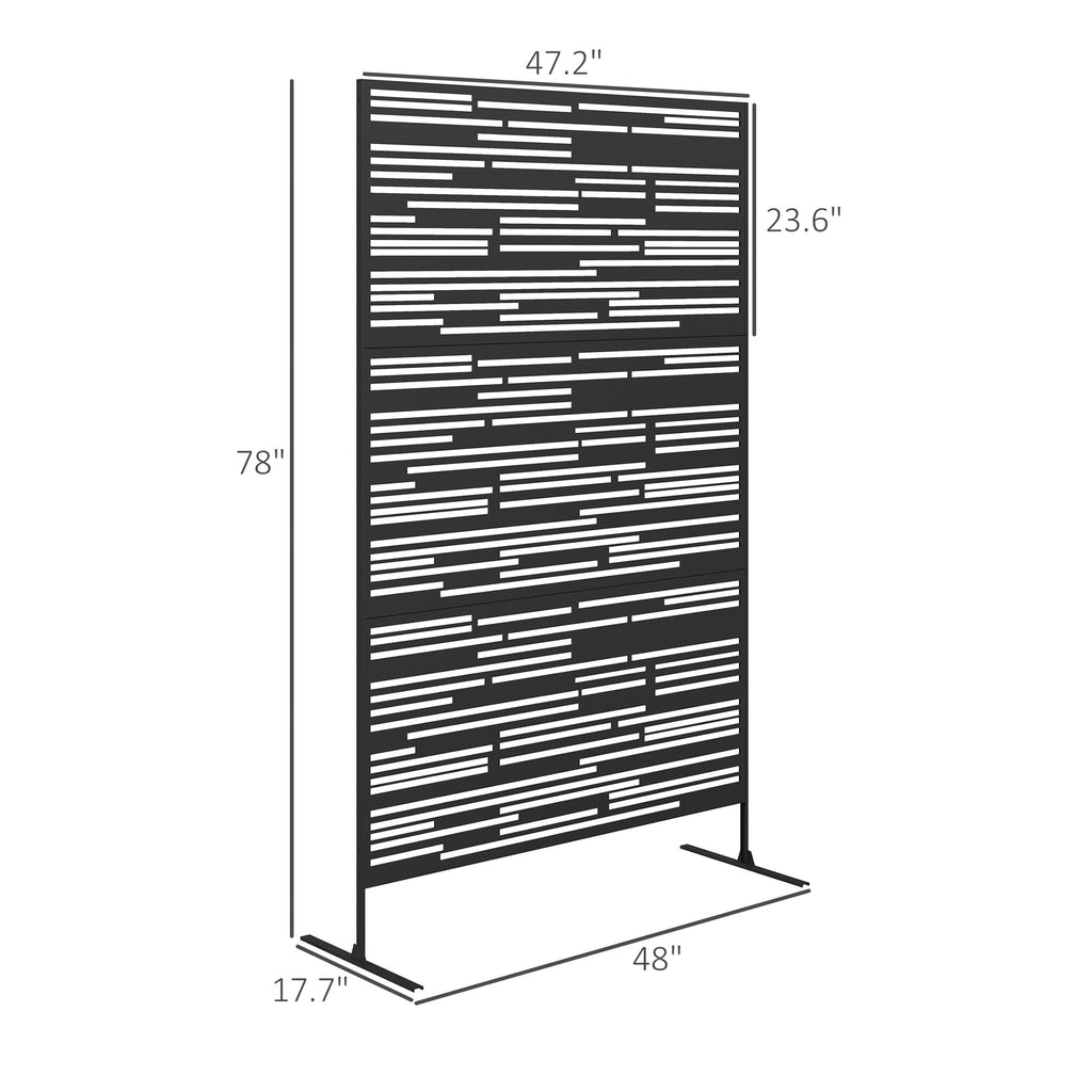 Stylish Garden Privacy Screen with Plant Trellis & Stand