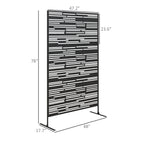 Stylish Garden Privacy Screen with Plant Trellis & Stand