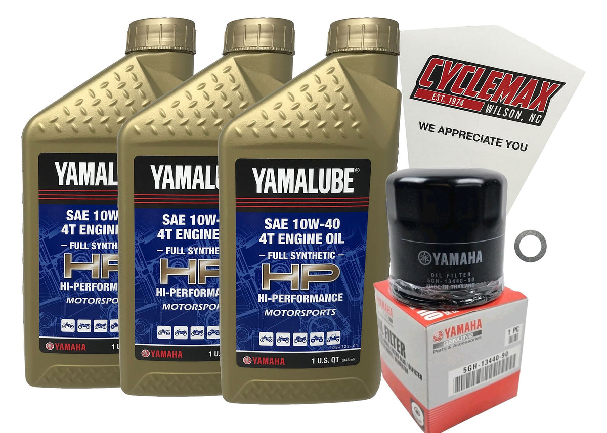 Yamaha Yamalube Full Synthetic Oil Change Kit for 2018-2023 XSR700