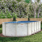 12' x 24' Oval Braced 5" Steel Frame Coastal Pool & Bundle | 52"