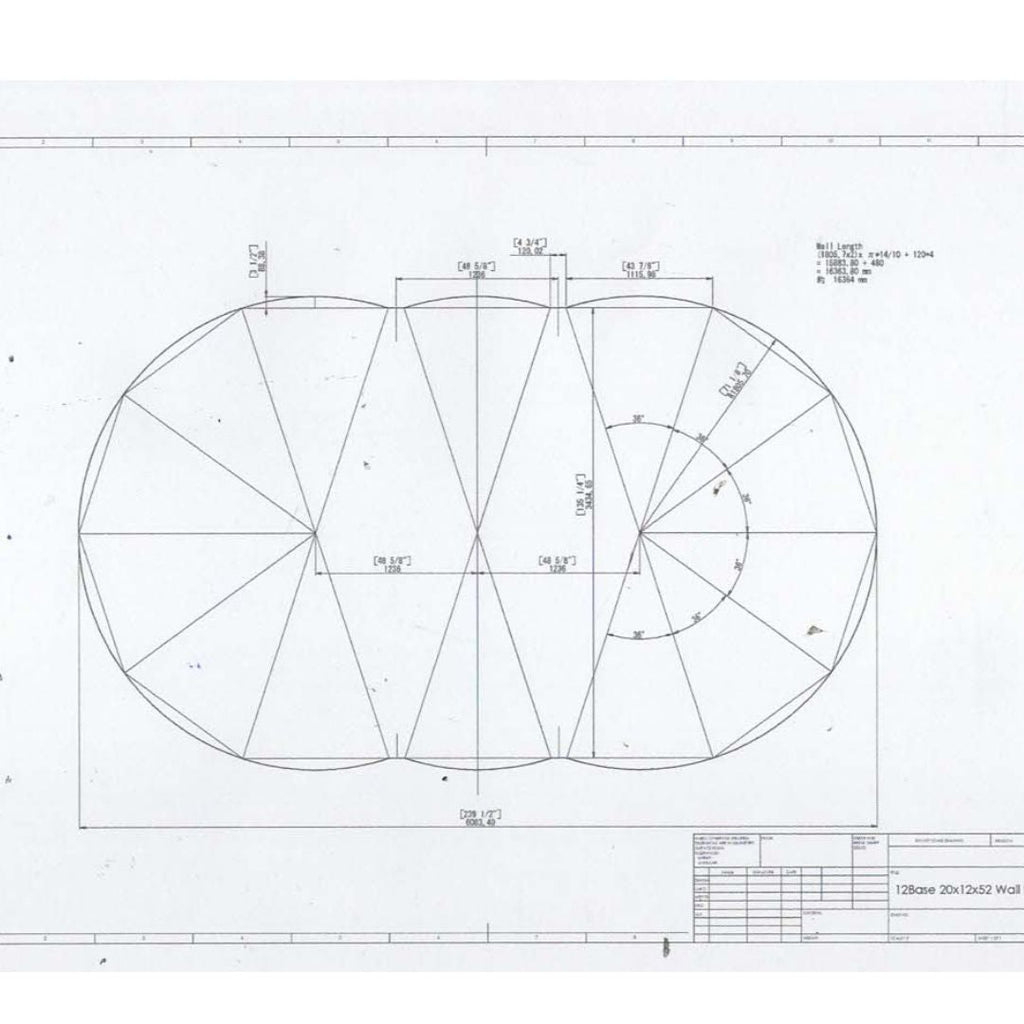 12' x 20' x 52" Steel 7" Frame Semi Inground Oval Pool