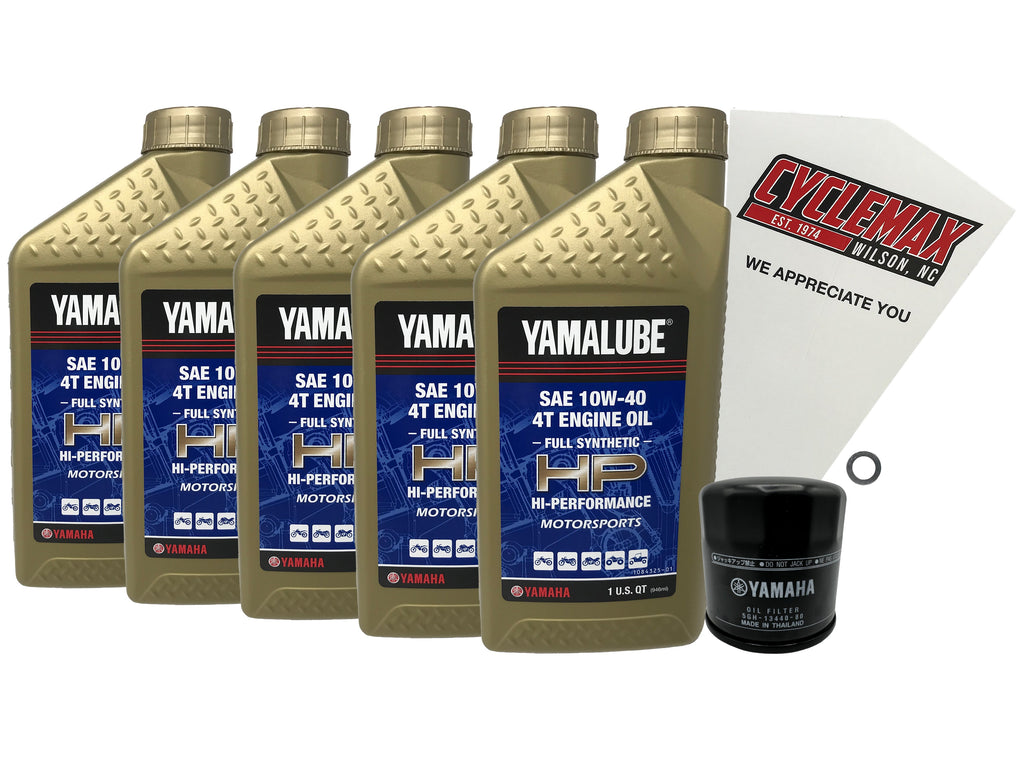 Yamaha Yamalube Full Synthetic Oil Change Kit for 2022-2025 MT-10