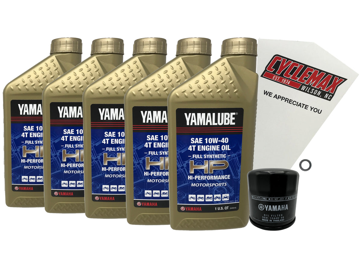 Yamaha Yamalube Full Synthetic Oil Change Kit for 2022-2025 MT-10