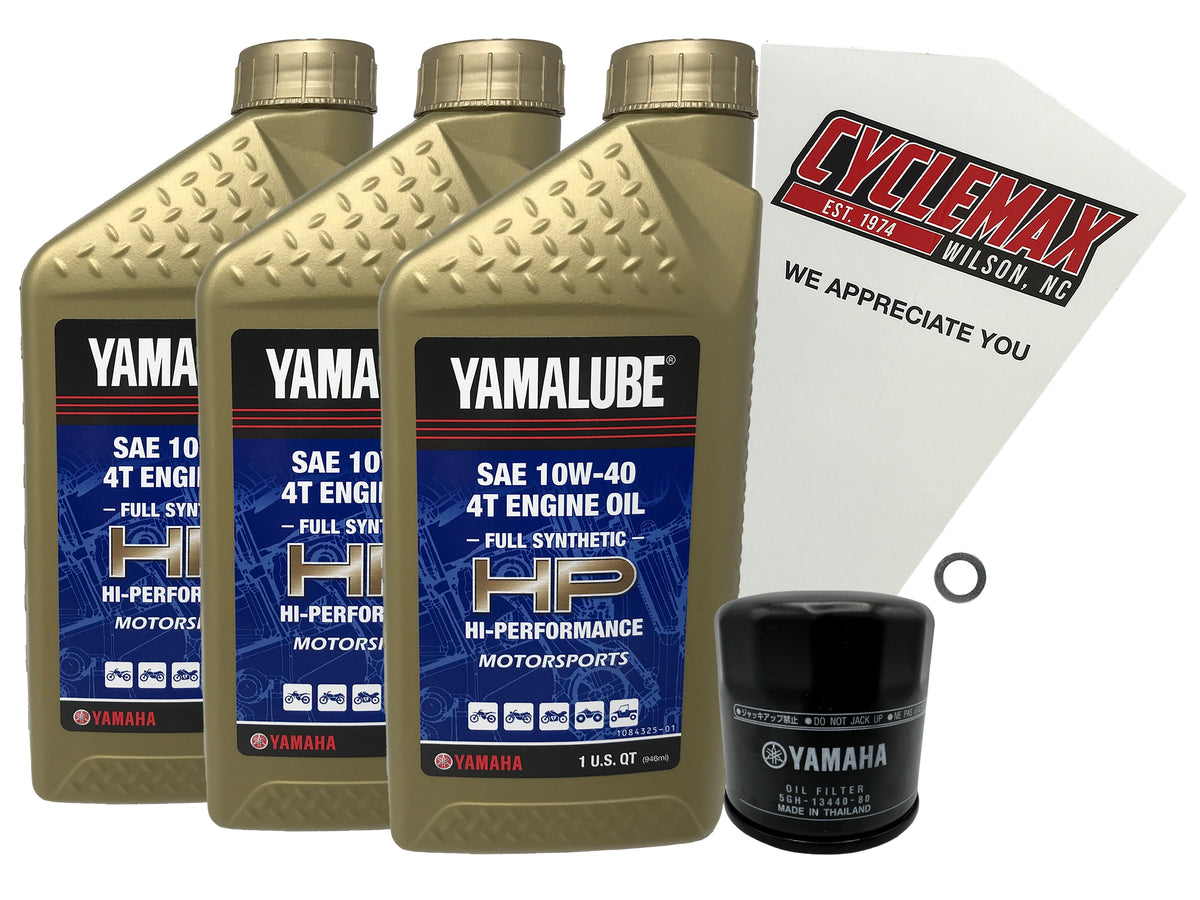 Yamaha Yamalube Full Synthetic Oil Change Kit for 2018-2025 XSR700