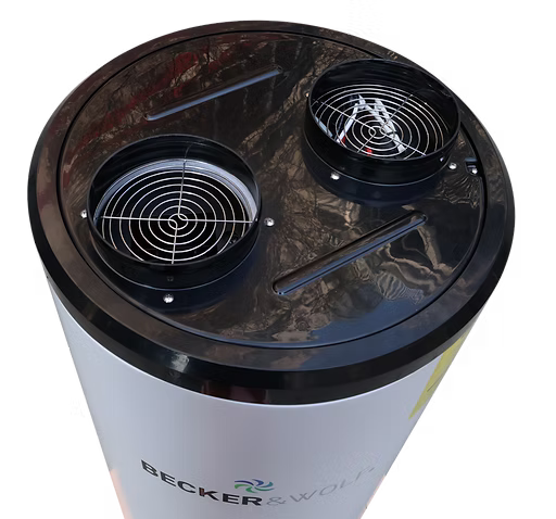 Becker & Wolf Wall mounted 100L Hot Water Heat pump Cylinder