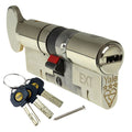 Yale Platinum 3 Star Thumbturn Euro Cylinder (Nickel)