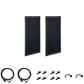 Zamp Solar Obsidian Series 200 Watt Solar Panel Kit (2x100)