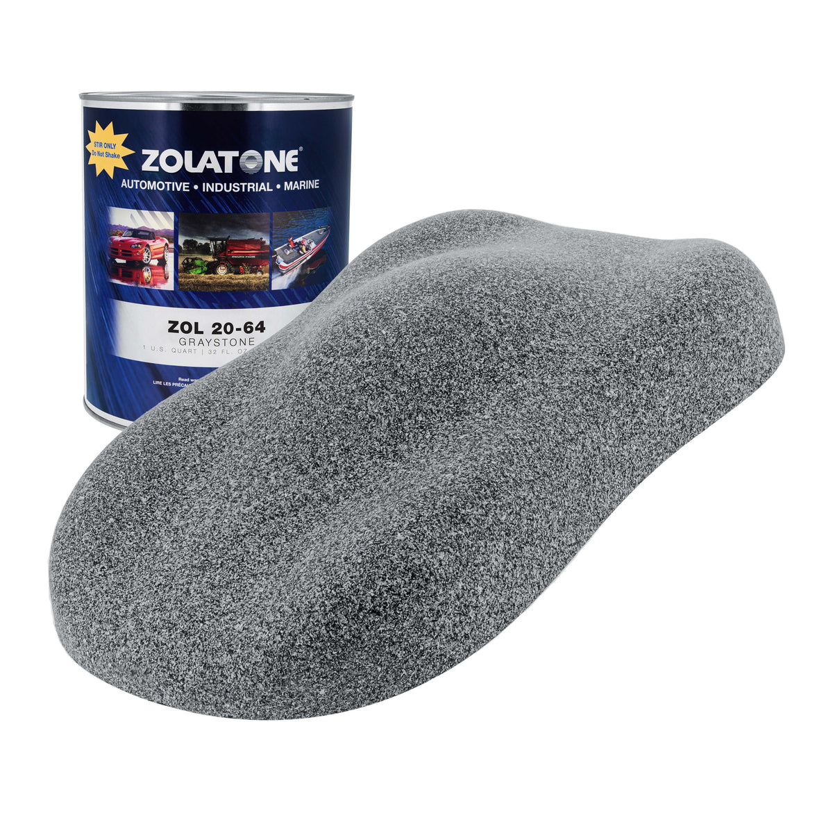 Gray Stone - Multi-Tone Spatter Finish Quart Size - Formerly Zolatone