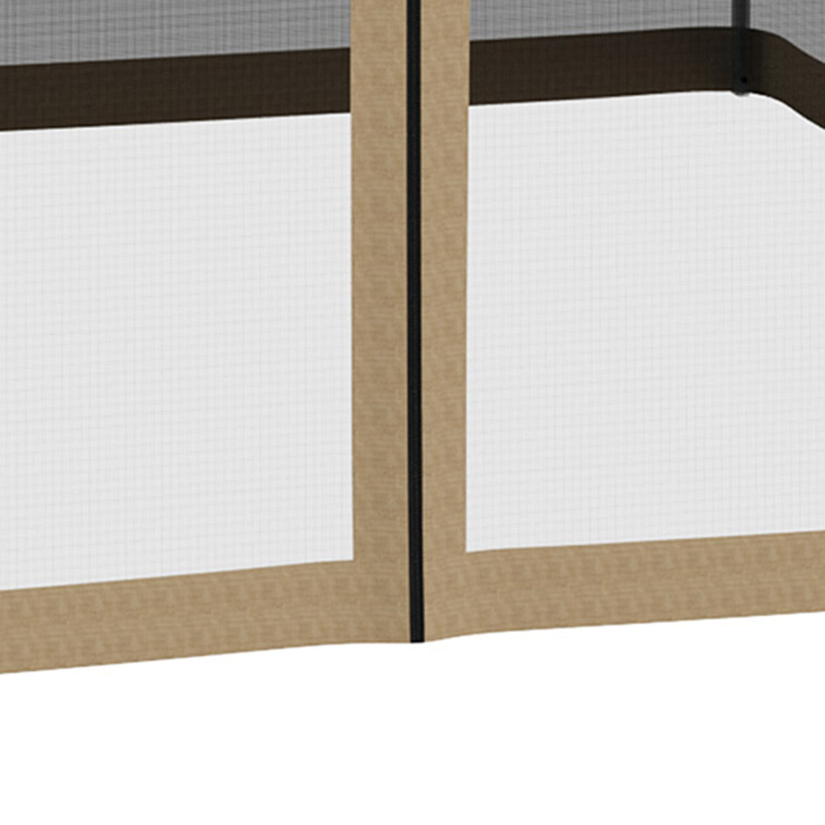Replacement Mosquito Netting for Gazebo 10' x 10'with Zippers, Khaki