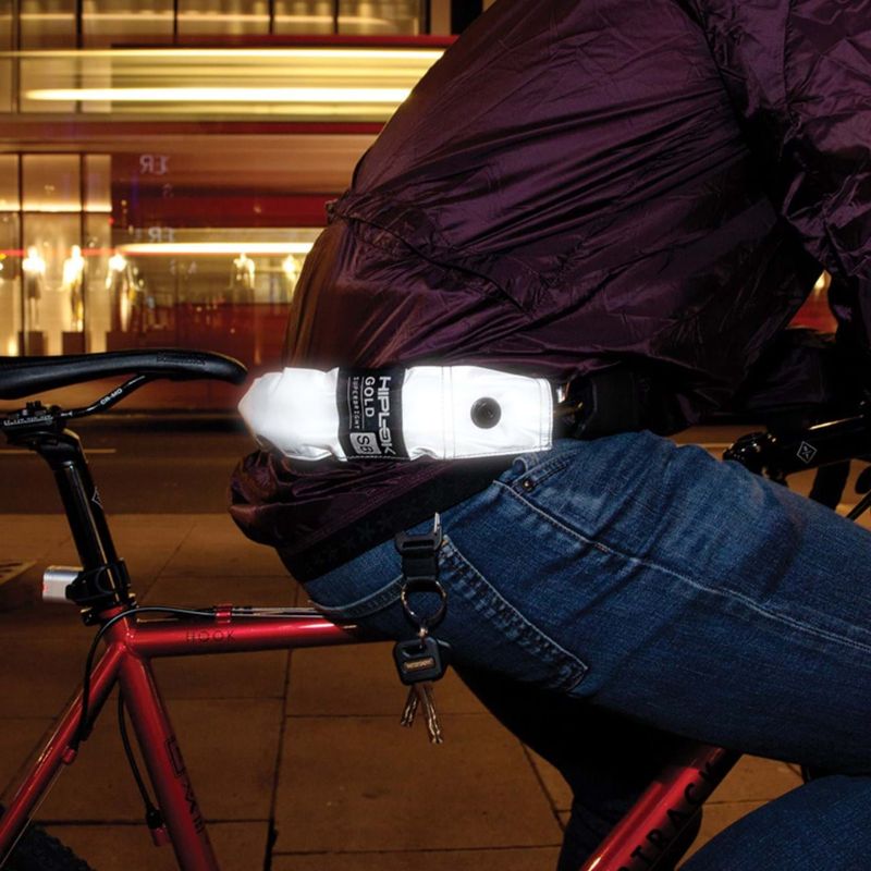Hiplok Gold Wearable Chain Lock High Visibility