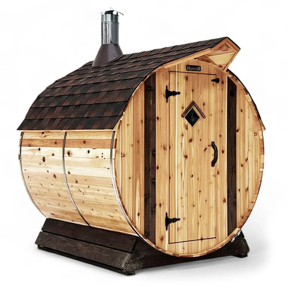 4 Person Cedar Barrel Sauna | 6′ x 6′