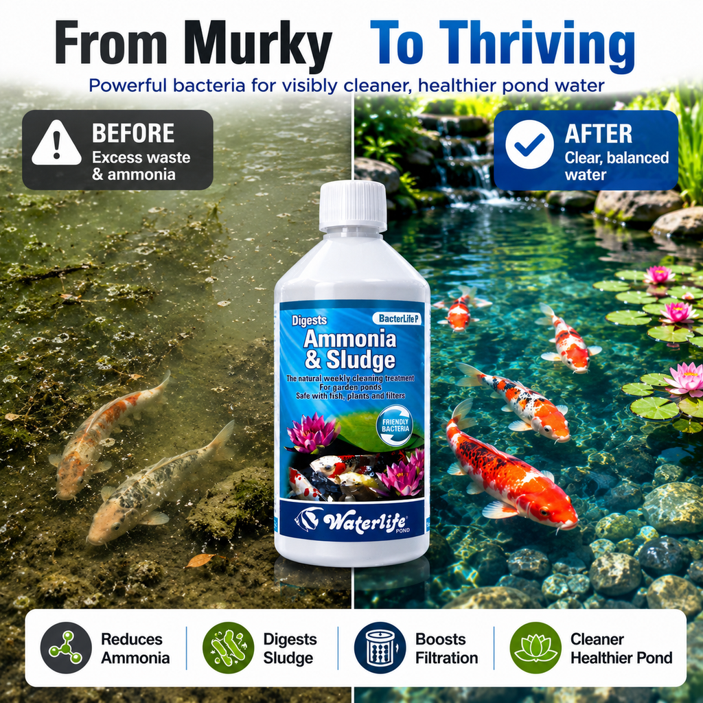 Waterlife BacterLife P Pond Bacteria Reducer (250ml/500ml/1L)