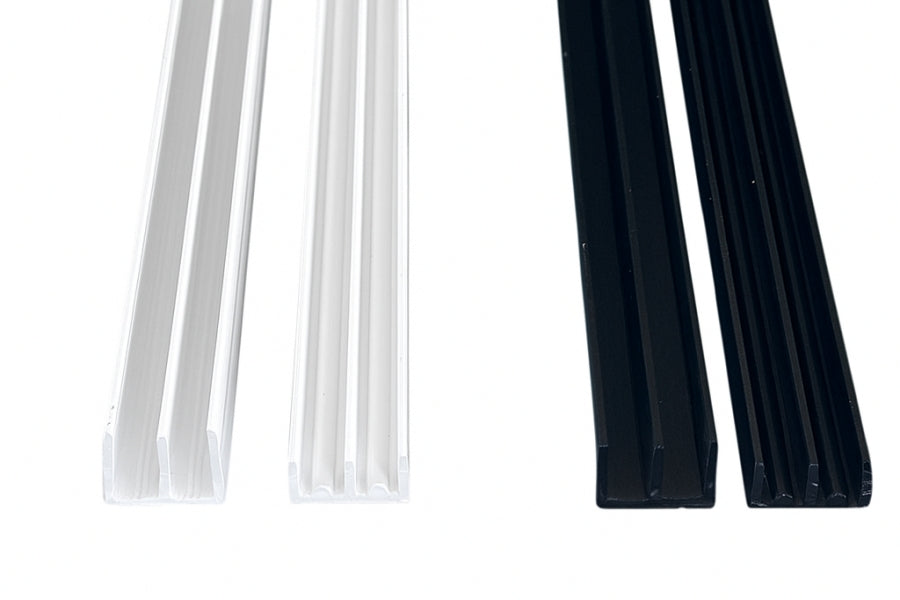 Vivarium Glass Runners Track Double Channel 4 MM 6 MM x 610 MM 910 MM & 2440 MM Length Top & Bottom