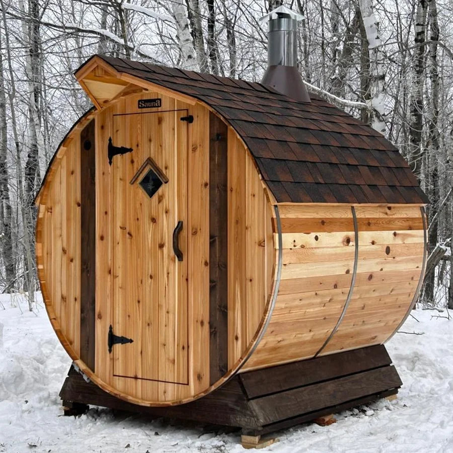 6 Person Cedar Barrel Sauna | 6′ x 8′