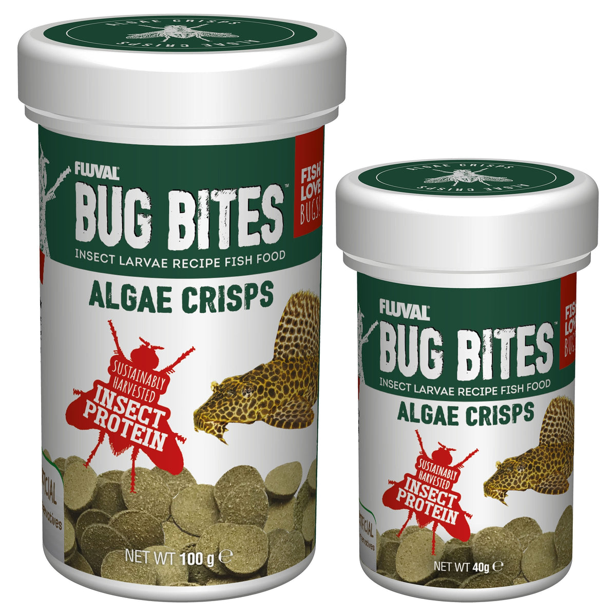 Fluval Bug Bites Algae Crisps Wafers
