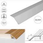 A47 41mm Anodised Aluminium Door Threshold Ramp Profile - Cayrus World of Finishing