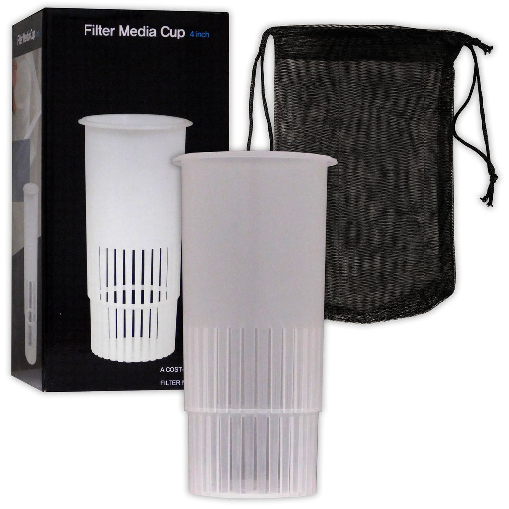 Mantis 4" Filter Media Cup with Bag, 1L Capacity