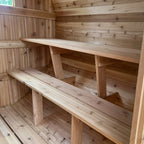 8 Person Cedar Barrel Sauna  | 7′ x 6′