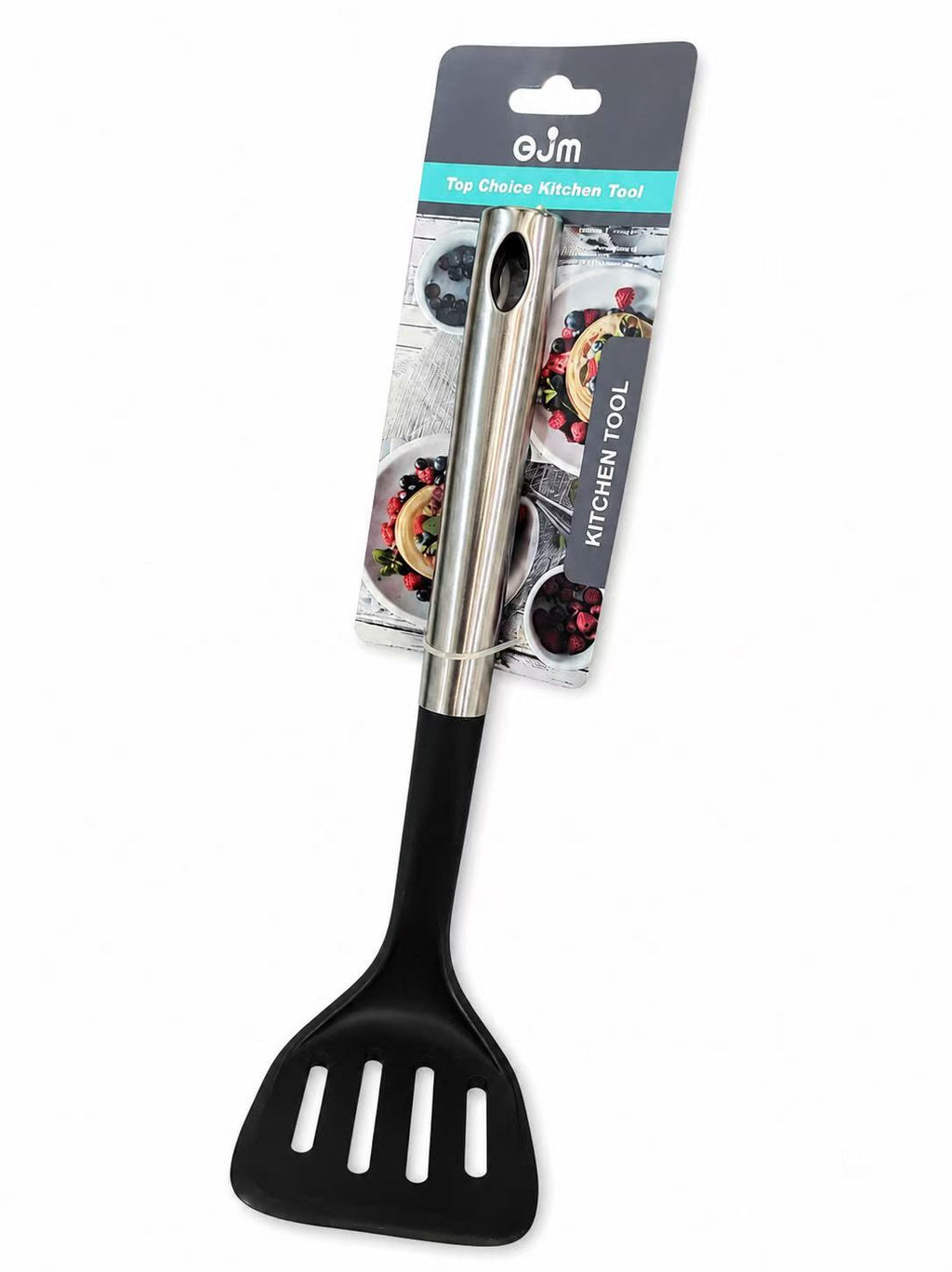 6PK Non Stick Slotted Spatula Masher 90 Degree Nylon Turner Kitchen Utensil