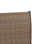 Set of 2 Outdoor Bar Stools with Armrests, 360 Degrees Swivel, Brown
