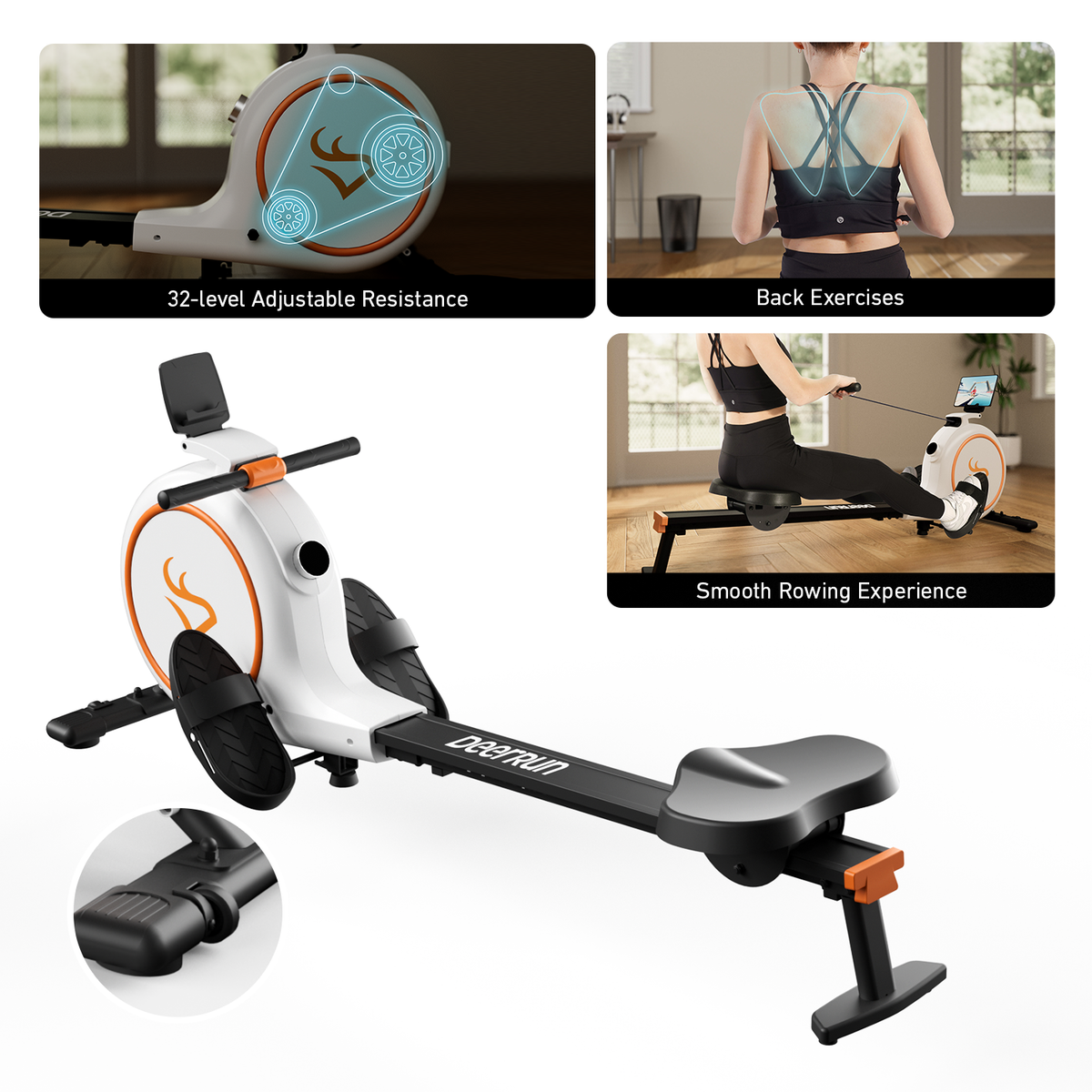 Treadmill + Bike + Rowing Machine Home Gym Bundle