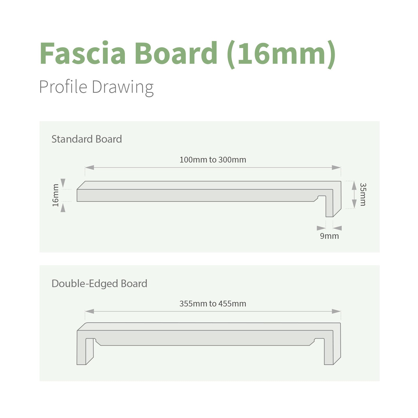 Concord 16mm Fascia Board (5m)