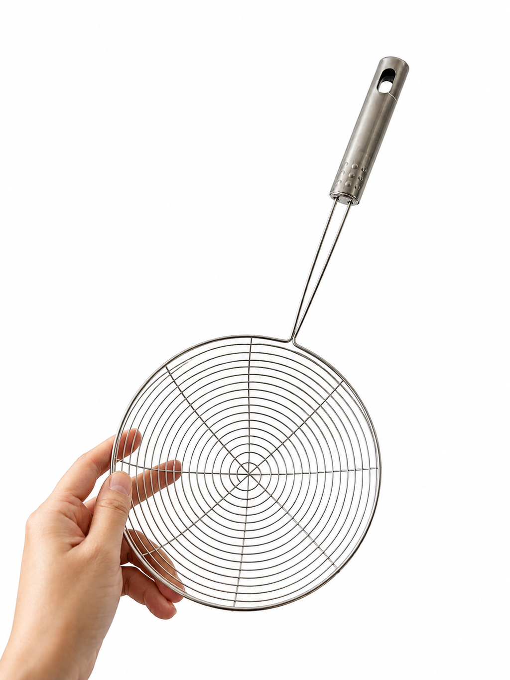 6PCS Stainless Steel Spider Skimmer Strainer Wire Mesh Scoop Frying Ladle Kitchen Tool