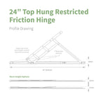 Securistyle Restricted Window Friction Hinge (Top Hung)